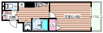 【間取り】 | プレサンス梅田フロンティア