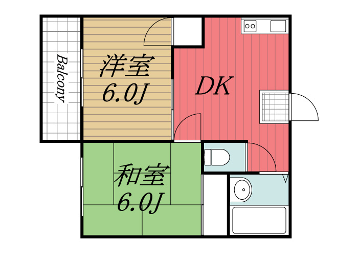【間取り】 | 第2津根ハイツ