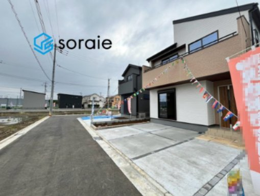 川越市中台全13棟　新築戸建　リーブルガーデンの前面道路含む現地写真|9/8　撮影