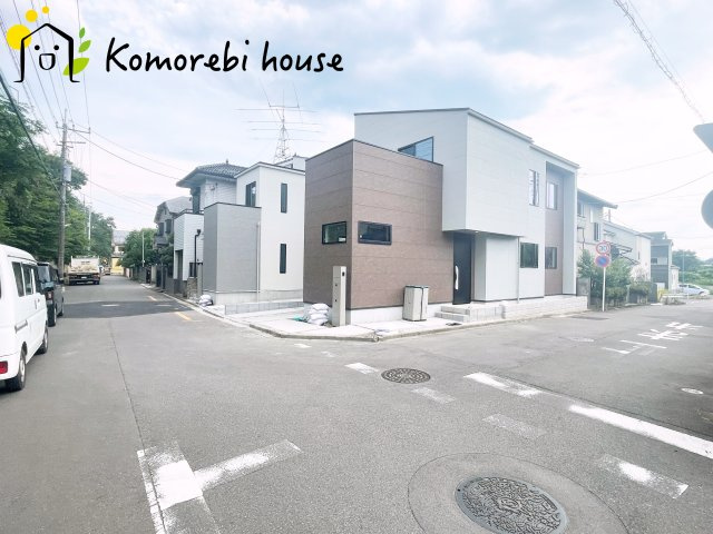 さいたま市北区奈良町079②　新築一戸建て　01の前面道路含む現地写真|前面道路含む現地写真です