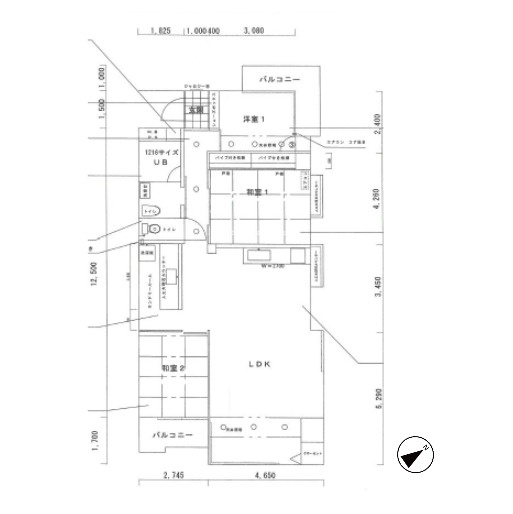 【間取り】 | 長丘コーポB棟
