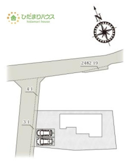 【区画図】 | 牛久市牛久町第1期　新築戸建　3号棟 | 家族みんなで広～いお庭でバーベキューが楽しめます(^^♪