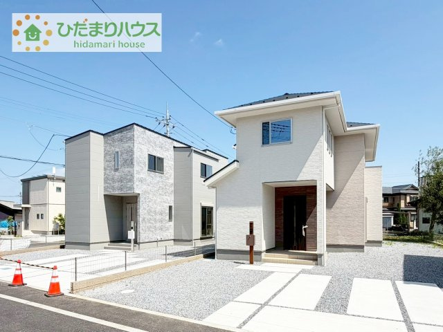 【外観】 | 牛久市牛久町第1期　新築戸建　3号棟 | 白を基調とした明るい印象を受ける外観です！