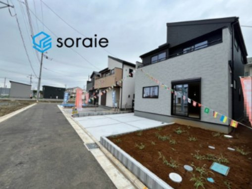 川越市中台全13棟　新築戸建　リーブルガーデンの前面道路含む現地写真|9/8　撮影