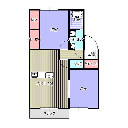 セジュールキヒロの間取り