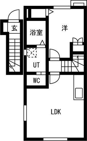 レフィナードさくら久田の間取り