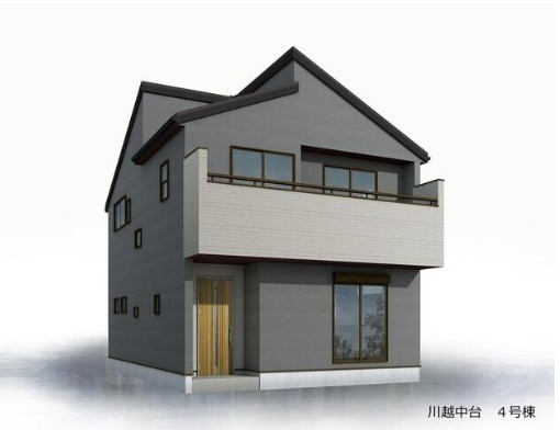 川越市中台全13棟　新築戸建　リーブルガーデンの外観パース