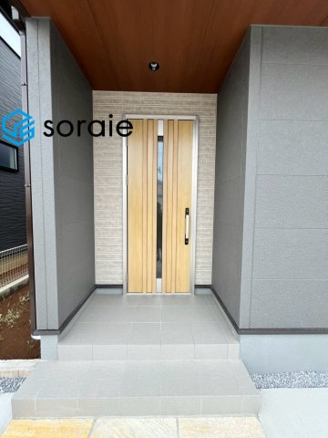 川越市中台全13棟　新築戸建　リーブルガーデンの玄関|9/8　撮影