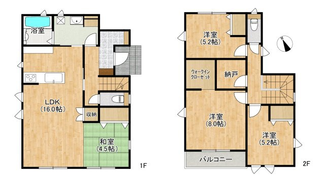 富谷市富谷堂ノ前の間取り