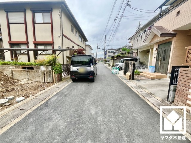宇治市大久保町大竹　1期　1号地の前面道路含む現地写真|4月24日　現地写真更新