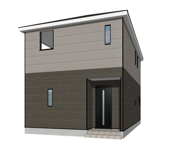 【外観パース】 | 牛久市南第23　新築戸建 | スーパー至近で、お買い物に便利な立地です(#^^#)