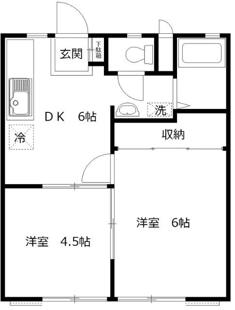 第五幸永ハイツの間取り