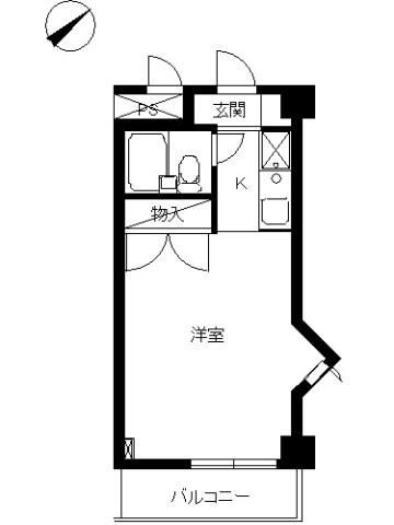 スカイコート生麦の間取り
