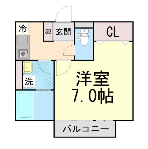 シャルマンコート北野の間取り