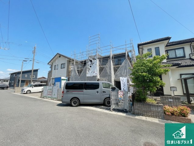 近江八幡市船木町　第1期　新築一戸建ての外観|現在建築中！落ち着いた街並みで新生活を始めることが出来そう！周辺の物件も併せてご紹介させて頂きます！