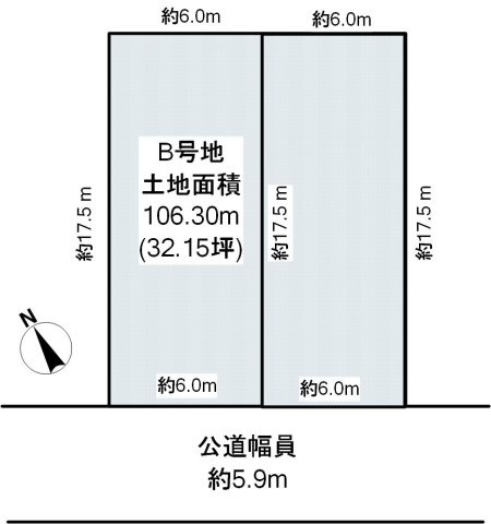 尼崎市東園田町7丁目　土地の土地図