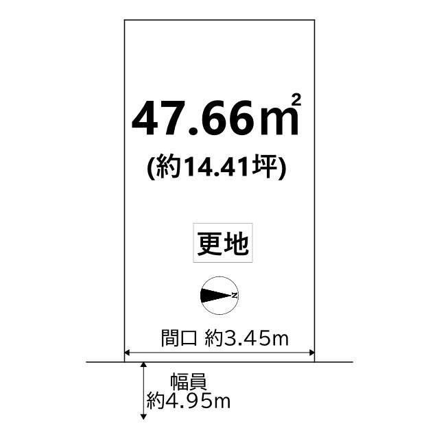 岡崎天王町 建築条件無し 土地の土地図