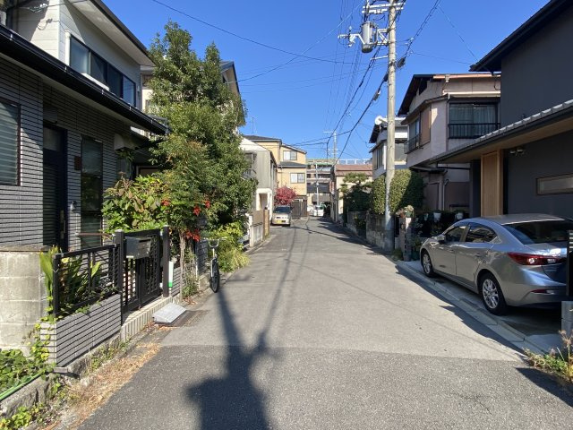 岡崎天王町 建築条件無し 土地の前面道路含む現地写真