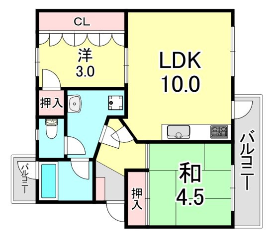 高尾台住宅の間取り