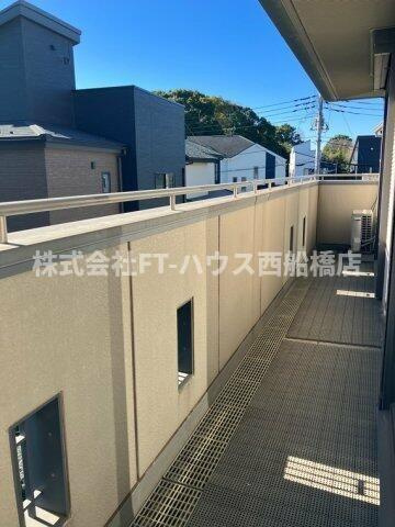 中山戸建のバルコニー