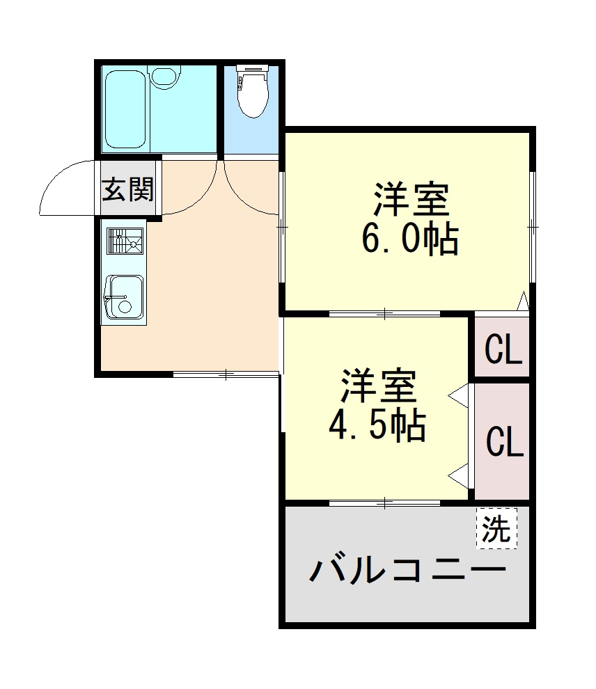 六甲アビタシオンの間取り