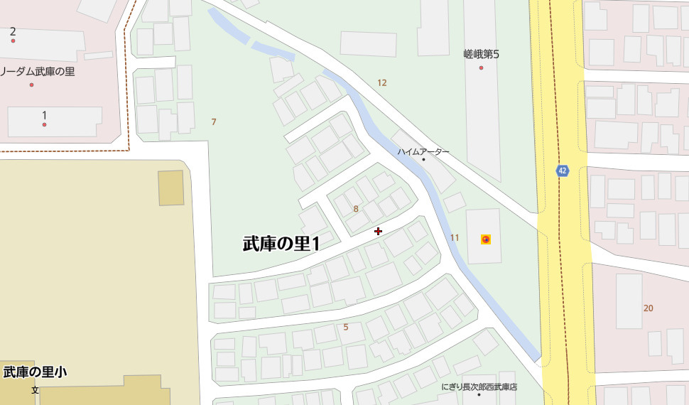 尼崎市武庫の里1丁目　中古戸建の地図