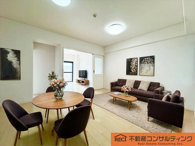ライオンズマンション住吉川公園の洋室|南向きで陽当たり良好