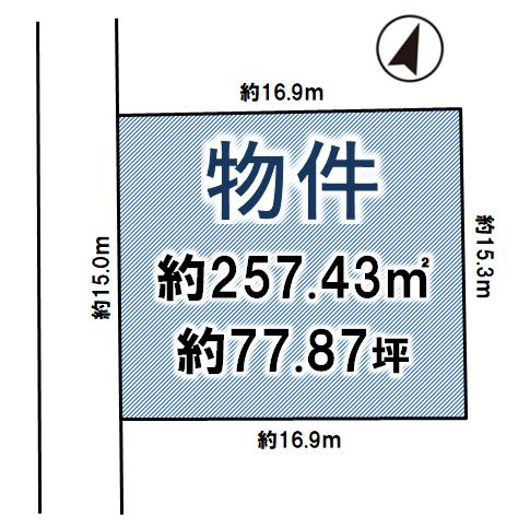 下野市川中子の土地図