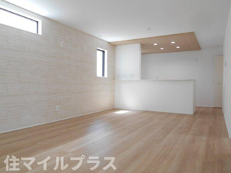 【居間・リビング】 | 郡山市咲田1丁目新築一戸建て1棟 | おしゃれなリビングです