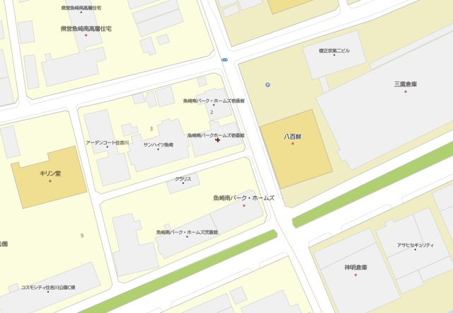 魚崎南パークホームズ壱番館の地図