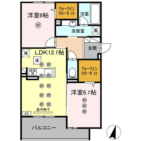 フィオーレの間取り