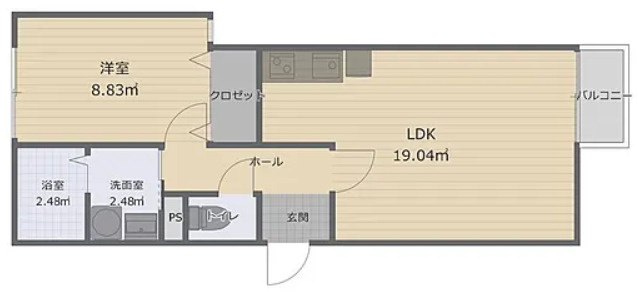 ラウレア本中山の間取り
