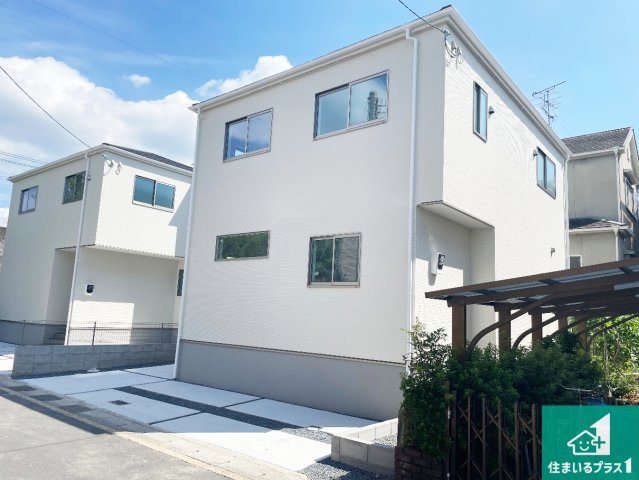 ★宇治市大久保町大竹　第1期　新築一戸建ての外観|安心の10年保証！外観を美しく保ち、雨水で汚れを落とします！気になることがありましたら、お気軽にお問い合わせください！
