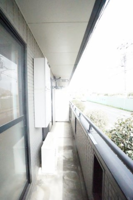 【バルコニー】 | IS・若葉 B | ※同物件、同タイプ、間取り反転のお部屋です