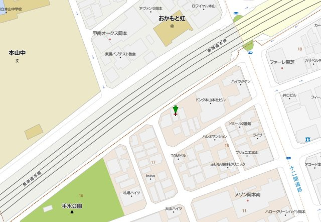神戸市東灘区田中町3丁目　中古戸建の地図