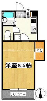 【間取り】 | メゾンブランシュ２号館