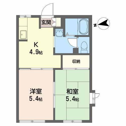 グランパティオ北上 Ｂの間取り