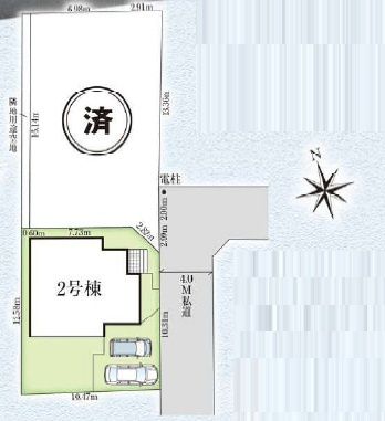 グラファーレ習志野市東習志野４丁目２６期の区画図