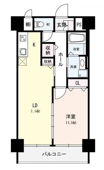西舞子壱番館の間取り