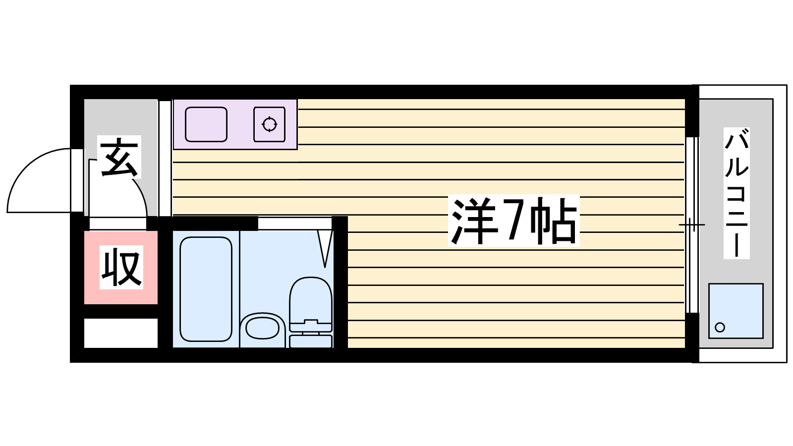 リッチライフ伊川谷Ⅱの間取り