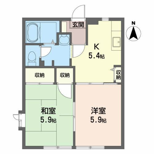 パセオ国広の間取り
