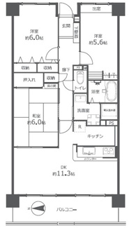 【間取り】 | チュリス上安駅前