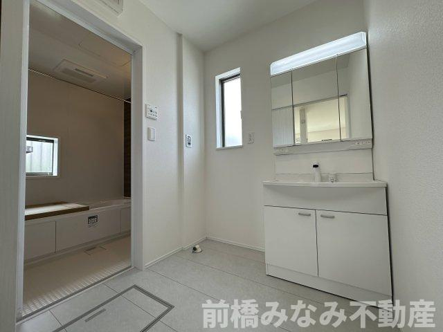 【新築】高崎市倉賀野町　１号棟(全２棟)　ハートフルタウン　新築建売分譲の浴室|落ち着いた空間のお風呂です