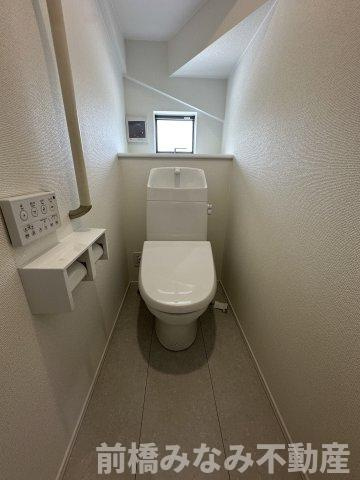 【新築】高崎市倉賀野町　１号棟(全２棟)　ハートフルタウン　新築建売分譲のトイレ|トイレもきれいです