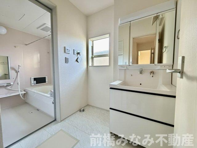 【新築】前橋市富士見町時沢第4　３号棟(全４棟)　クリエートの家　新築建売分譲の浴室|お風呂で日々の疲れを落としましょう