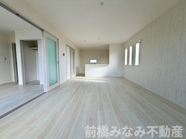 【新築】前橋市富士見町時沢第4　３号棟(全４棟)　クリエートの家　新築建売分譲の居間・リビング|居間です