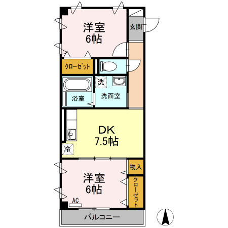 ブルージュ･ＴＡＫＡＳＯＮＥの間取り