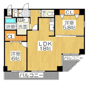 ペコラ広小路の間取り