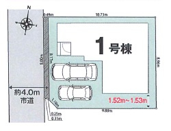 安城市今池町4丁目01期　新築分譲住宅　全1棟　1号棟の区画図