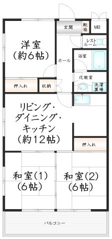 レジュトン空港南の間取り